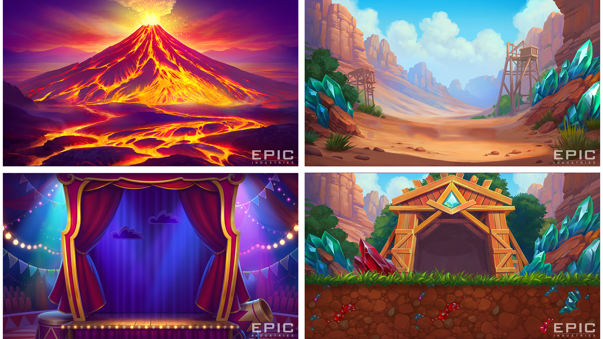 Game artwork showcase